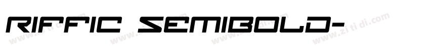Riffic SemiBold字体转换